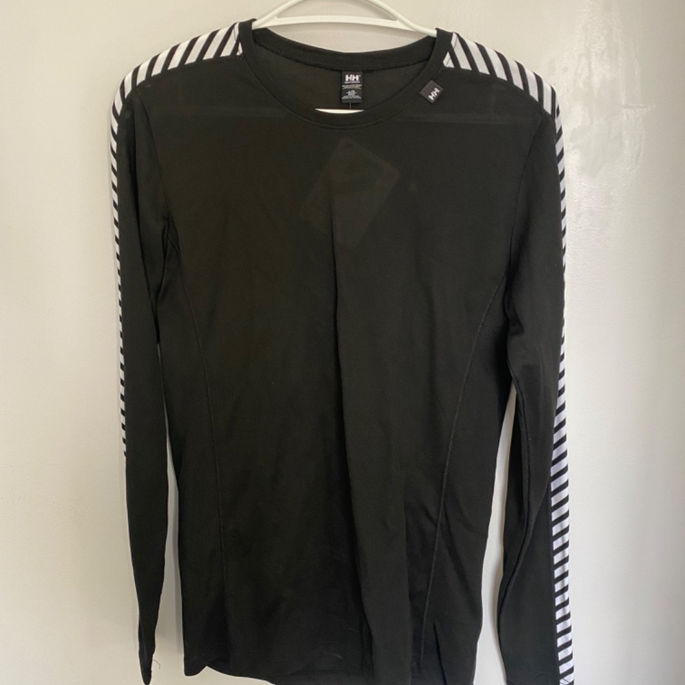 Helly Hansen, lightweight thermal crew, black, large